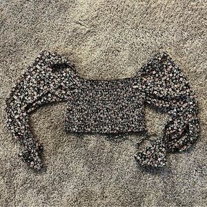 Floral Cropped Blouse